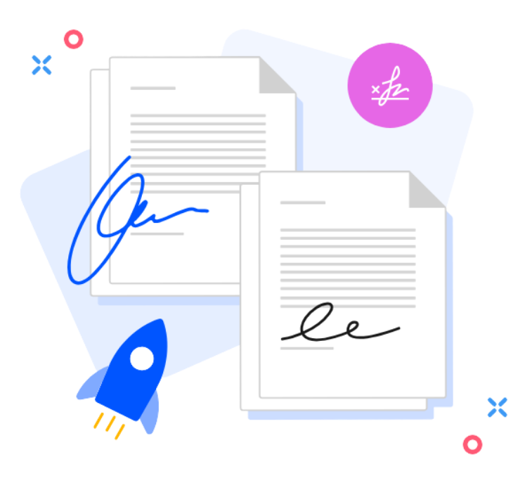 eSign product screen