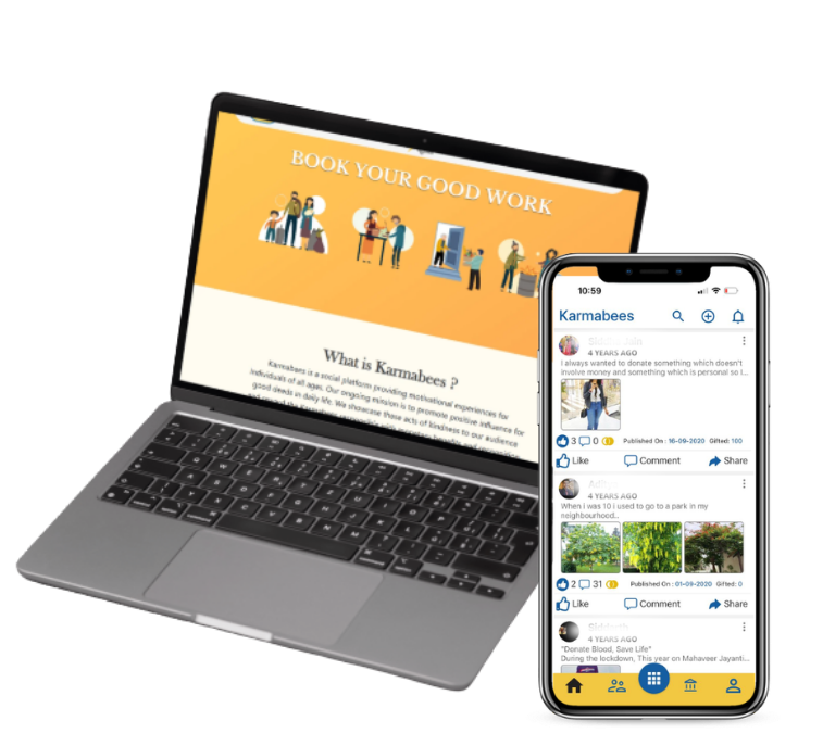 KarmaBees product screen