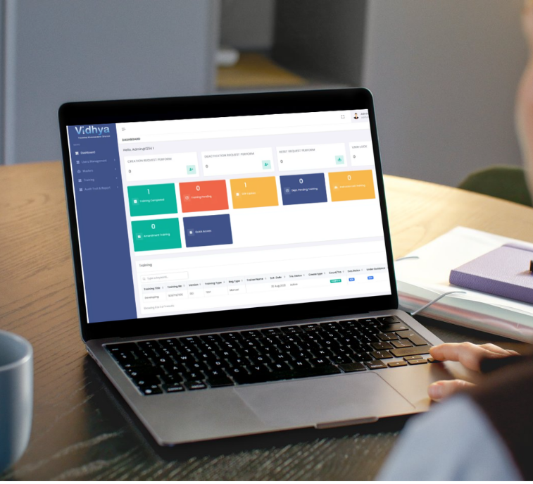 eTMS product screen